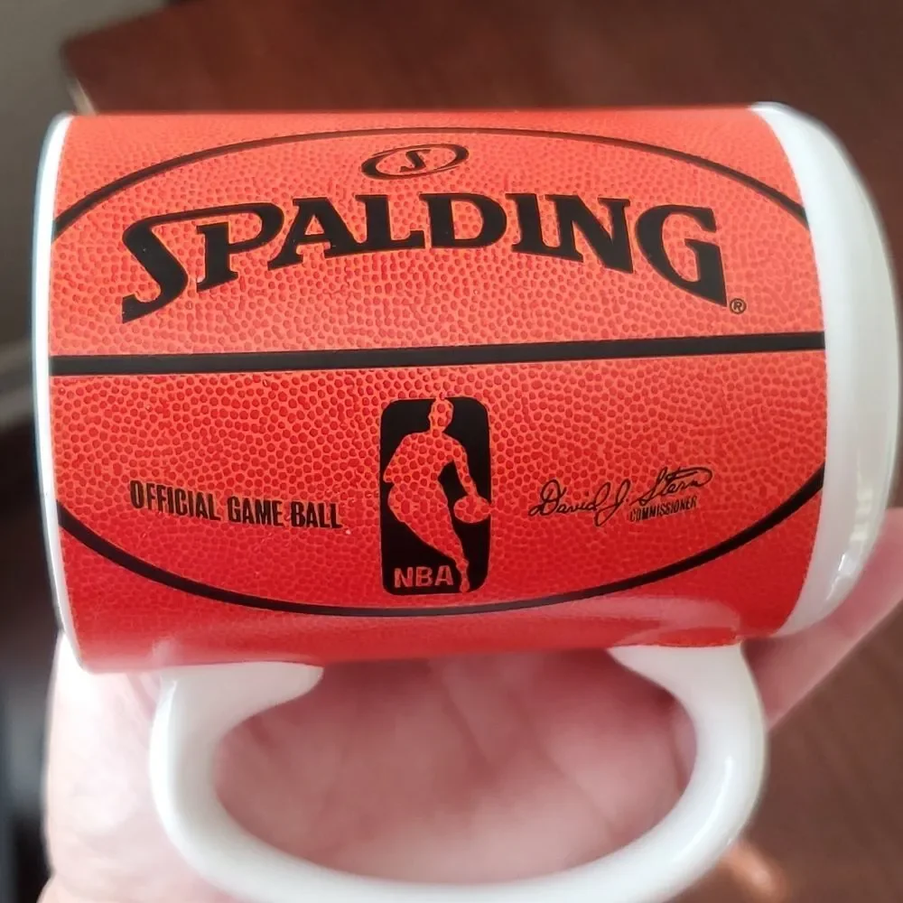 NBA Spalding Basketball Textured Orange Coffee Mug Official Game Ball